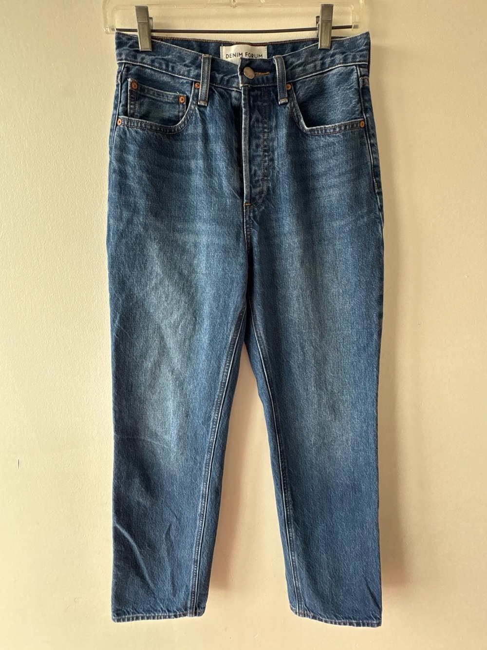 Aritzia Denim Forum The Joni High Rise Loose 29l Size 24 Blue Wash Everyday Wear - Picture 6 of 15